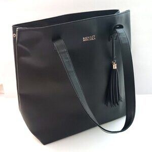 BADGLEY MISCHKA XLarge Black Vegan Leather Tote